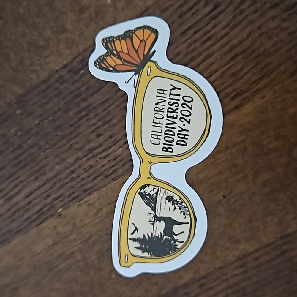 California biodiversity day sticker